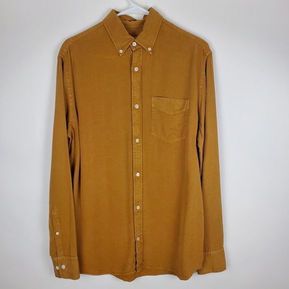 nn07 Other - NN07 Levon Shirt Mustard Yellow Long Sleeve Button Down 430 Pocket Tee Collared